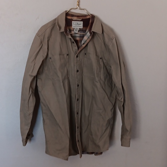 L.L. Bean Vintage 90s Mens Tall Canvas Cotton Jacket Size Large